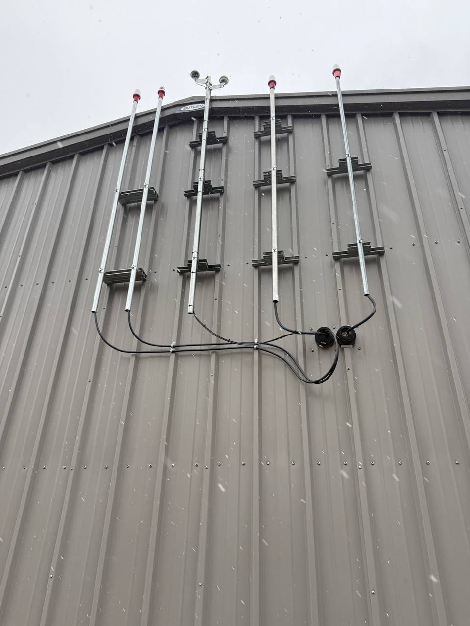 Exterior Wall-Mount Antenna Array — Wireless Infrastructure work by Midwest Telecom Solutions
